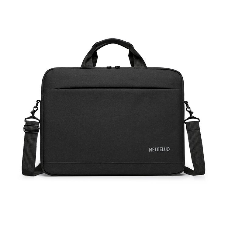 Stijl Effen Kleur Schoudertas Eenvoudige Laptop Tas Zakelijke Handtas Laptop Sleeve