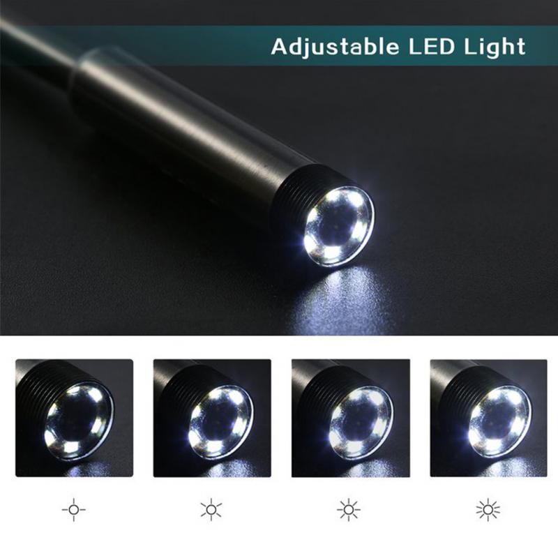 LED Lights Durable Inspection Borescope Multipurpose Endoscope Camera Wireless WiFi CMOS Sensor Industrial For Android