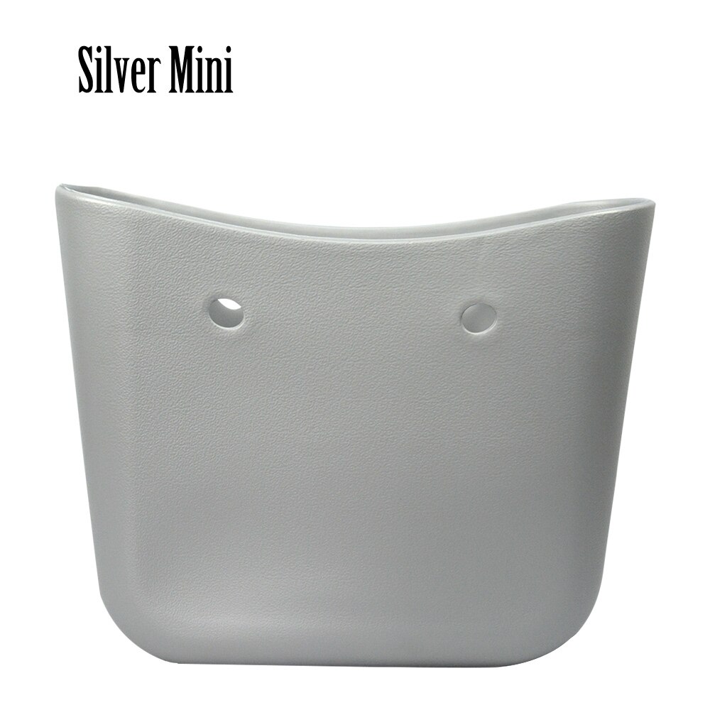 Obag style Mini Bag Body EVA bag O women bag rubber silicon waterproof women Handbag without logo: Silver mini