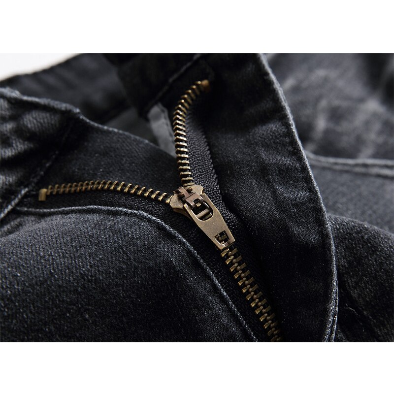 Shorts herre ripped korte jeans lige bomuldsshorts jean bermuda mandlig denim plus størrelse 28-40