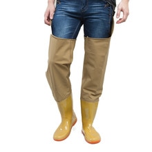 High-Jump Over Knee Waterproof Fishing Waders Leg pants Shoes Dichotomanthes End Rain Boots Adjust Height Strap Water Overalls
