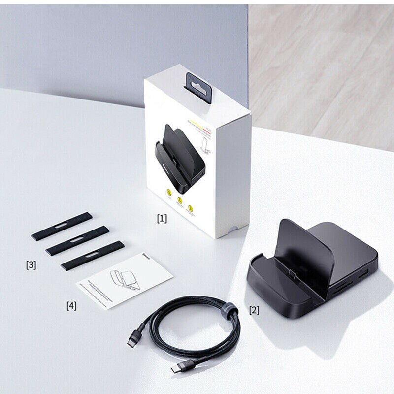Per Docking Station HUB USB tipo C Dex Dock 7 In 1 tipo C a Base convertitore per MacBook Smartphone Android: Default Title