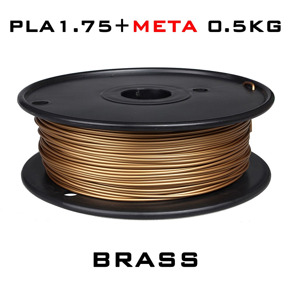 LERDGE 3D Drucker PLA Metall Filament 1,75 MM metallisch Material Bronze- verrotten Kupfer Durcheinander Kupfer Aluminium Netz gewicht 0,5 KG: Messing