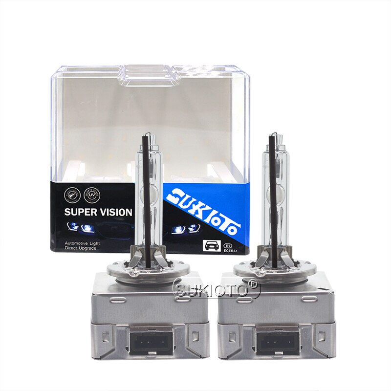 SUKIOTO-luz de xenón para coche, bombillas HID de 55W D3S 6000K, garra de Metal 35W, xenón D1S 5000K 4300K 8000K D2S D4S, faro delantero automático