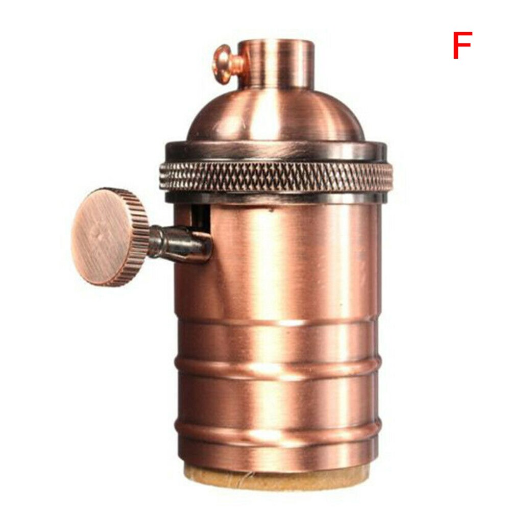 E27 skruv retro vintage kopparlampa taklampor glödlampor hållare socket 250v 250w home mjj 88: F