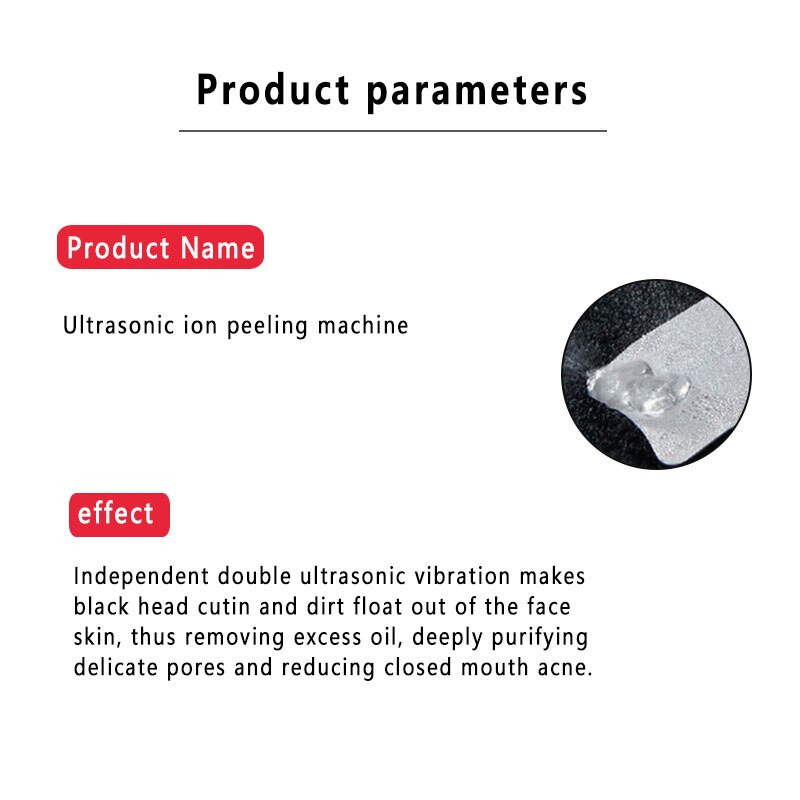 Ultrasuoni pulizia del viso lavasciuga della pelle peeling della pelle del viso rimozione di punti neri detergente per pori lavasciuga per il viso rimovibile de espinillas