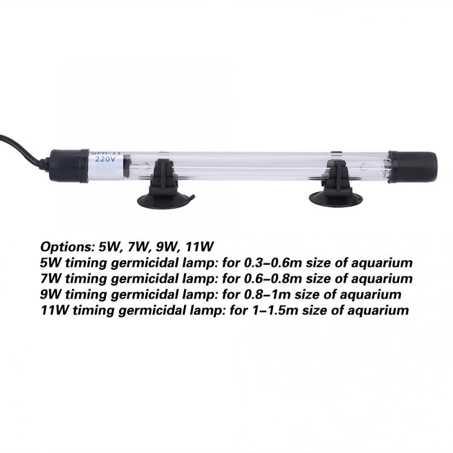 Fish Tank Light Bar Submersible Uv Kiemdodende Led Lamp Waterzuivering Voor Aquarium Fish Tank Cn 220V Dompelpompen