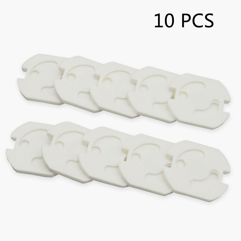 EU Power Socket Electrical Outlet Baby Kids Safety Guard Protection Anti Electric Shock Plugs Protector Rotate Cover Sockets: 10 PCS