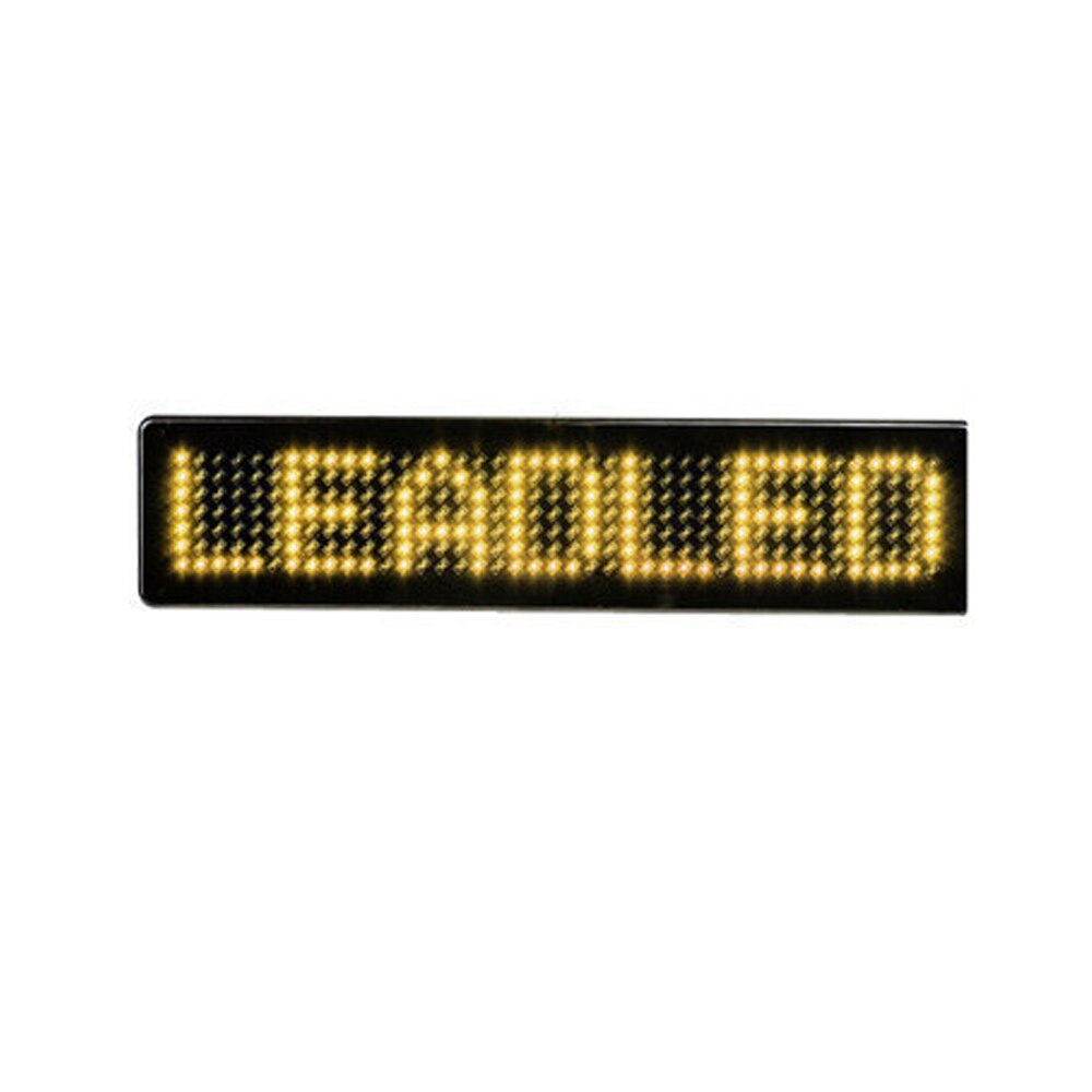 Led Auto scherm 7X41 pixels Diy kit 23 CM DC5V ~ DC12V Auto LED Teken Afstandsbediening programmeerbare Rolling informatie: Yellow
