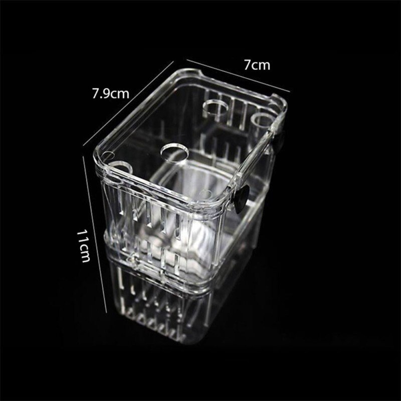 Aquarium Fish Breeding Box Pet Fish Tank Guppy Double Breeding Breeder Rearing Hatchery Splits Fish Tank Turtle Reptile House