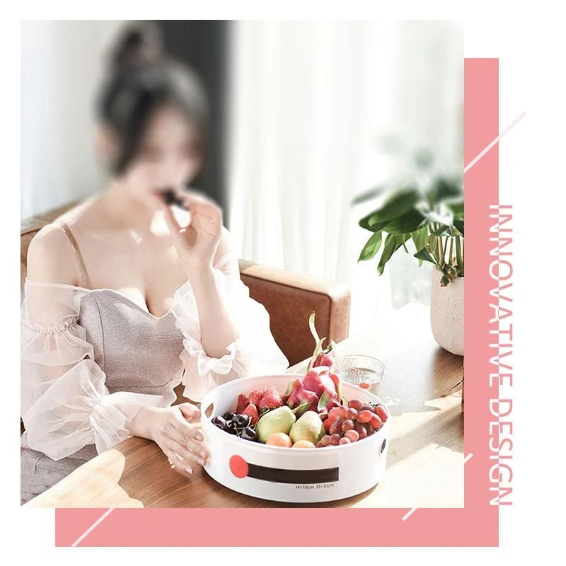 Multi-Function Anti-Skid Rotary Storage Tray Display Plastic Rotary Kitchen Bathroom Party Shelf 360 Rotation Cosmetic Desk