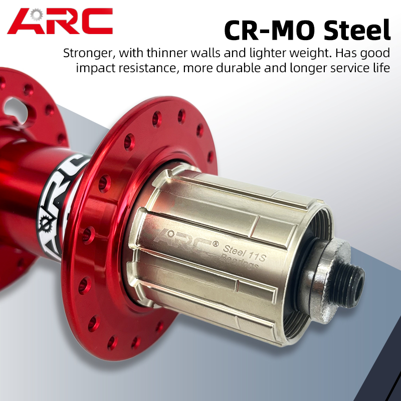 ARC Mt001 Bicycle Hub Mtb Noisy Cube for Shimano 8-12 Speed Bmx Rear Hub Sealed Bearing Hub QR 36 Hole Stainless Steel Freehub