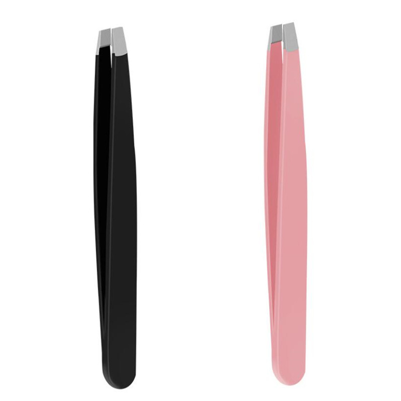 1pc øyenbryn pinsett rustfritt stål flat spiss pinsett for hårfjerning ansikt øyne makeup verktøy