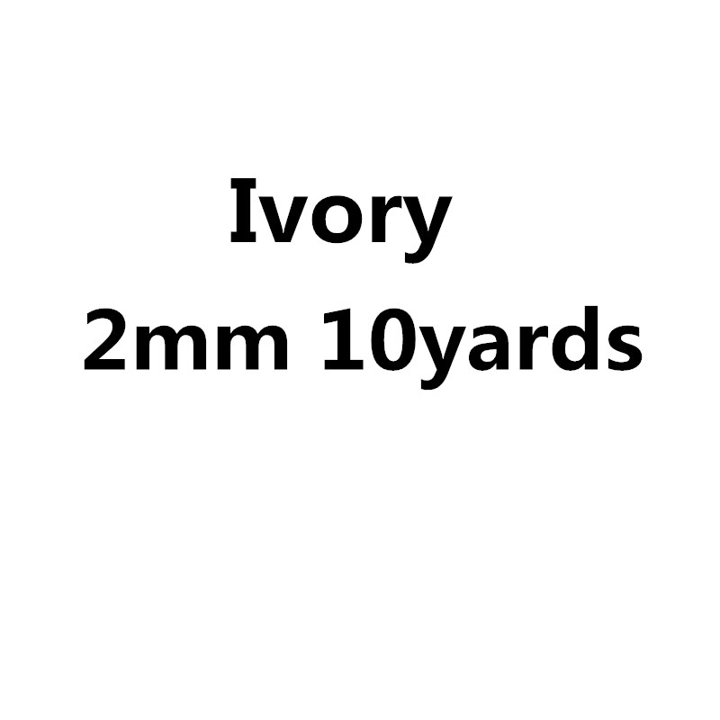 Cuerda de algodón trenzada para decoración hecha a mano, cordón para manualidades, cordón de cordón, cordón, cordón de hilos, 2mm, 2,5mm, 3mm, 10 yardas: 2mm ivory