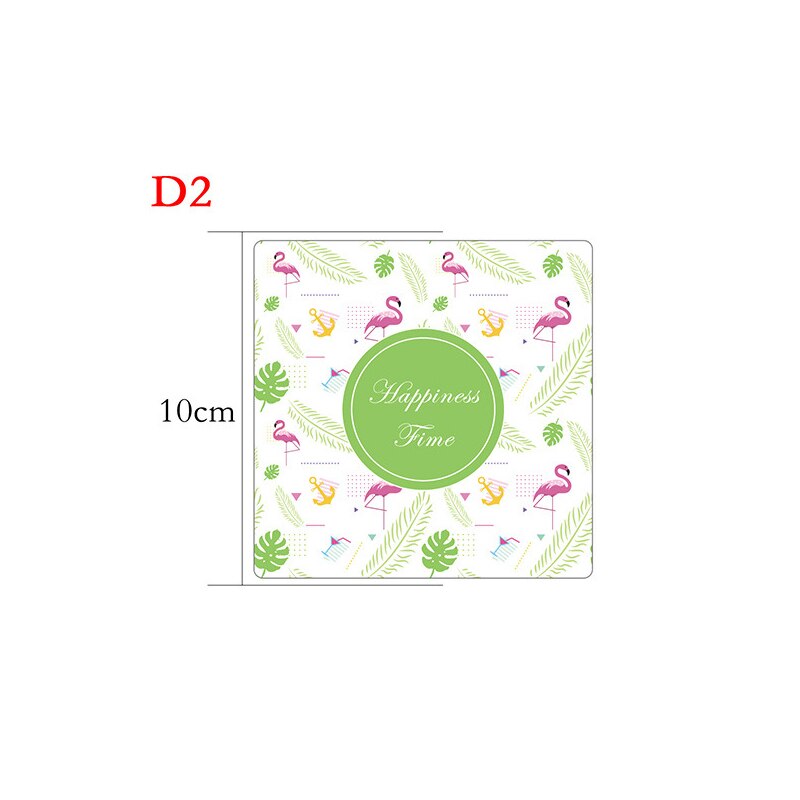 10packs/lot Plant Pudding cup Sticker Scrapbooking Material baking Label Handmade Decorative Sticker for Party: Happiness Time