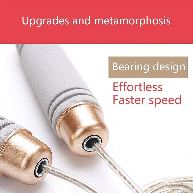 Jump Skipping Ropes Weighted Fast Speed Steel Wire... β Vicedeal