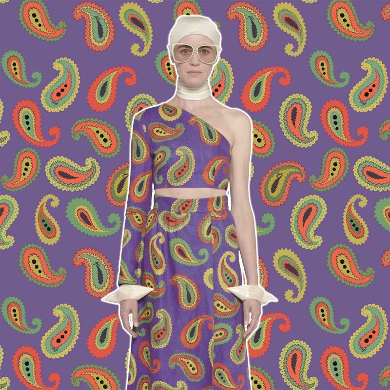 10 styles of the latest brand fabrics imitation silk digital printing hats scarves home sewing fabrics: 5 / Length 100cm