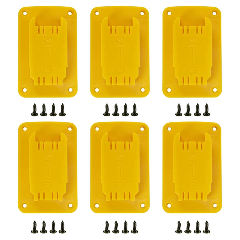 Leverage Design 12-Pack DeWALT 20V/60V Tool Mounts – Made In USA, Black