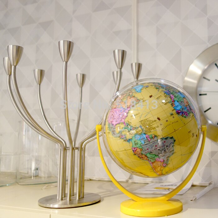 Neigung des universellen dia 20cm hd politischen ozeans gelb in sowohl chinesischer als auch englischer terrestrischer globus studentenbildung