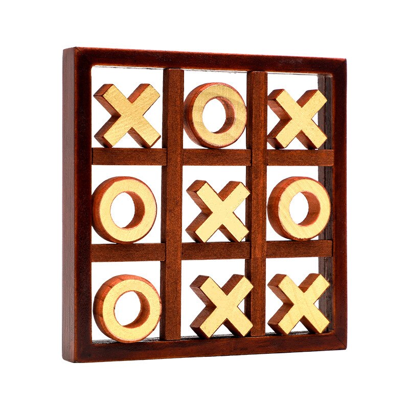 Classic Family Board Game Noughts And Crosses Game Wooden Family Board Game Set For Family Parties And Guests