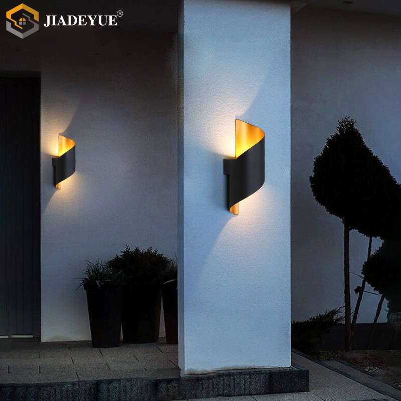 LED-spiraalvormige wandlamp IP65 Waterdichte buitenwandverlichting Verlichting Thuiswinkel Gang Balkon Binnen