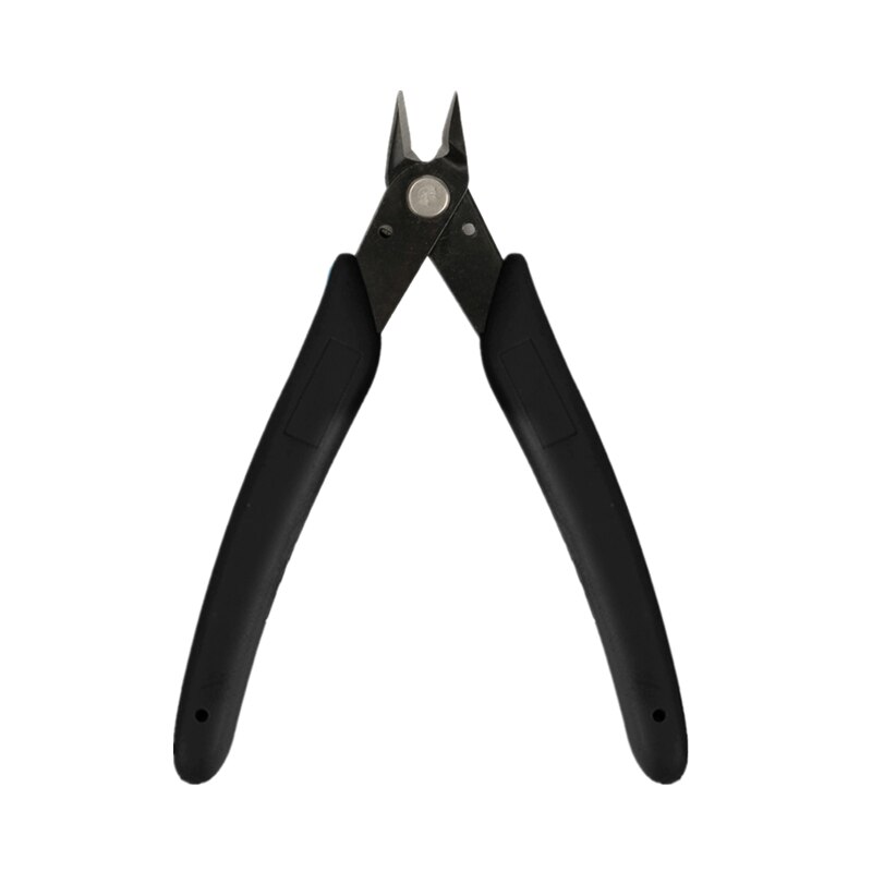 Stainless Steel Pincers Cutting Dies Side Pliers Electrical Wire Cable Cutters Anti-slip Rubber Mini Diagonal Snips Hand Tools: Black