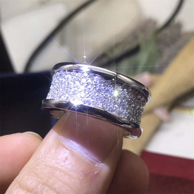 Originele 925 Sterling Zilver Lente Keramische Ring Voor Vrouwen Met Rose Gouden Paar Ringen Huwelijkscadeau Klassieke Sieraden