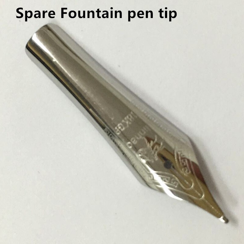 Pluma estilográfica Jinhao 159, Universal, Punta Grande de oro de 18K, 1,0mm, punta de caligrafía doblada/0,5, punta recta: 02