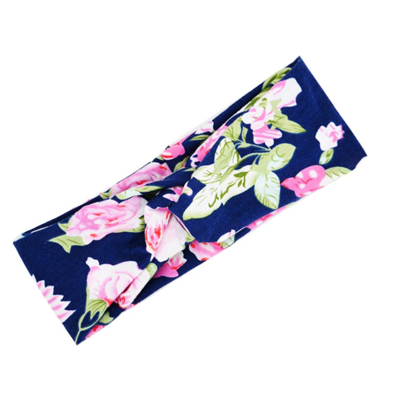 Frau Gedruckt Kreuz Stirnband Mädchen Sommer machen-hoch Haarband Elastische Bandanas Bandanas Sport Turban Haar Bands Haar Zubehör: 10