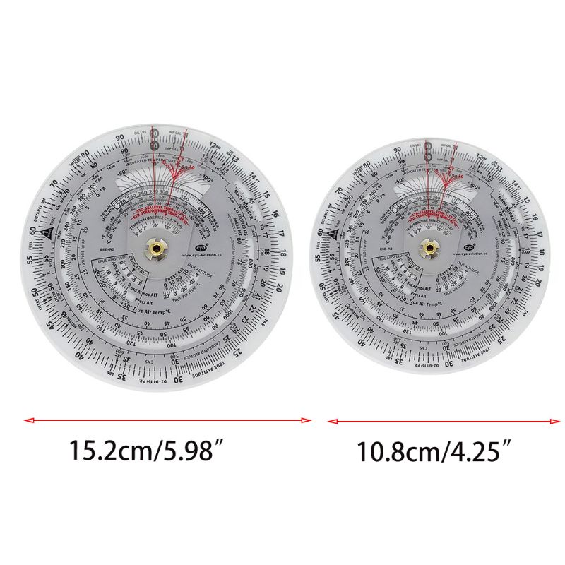 E6B Aviation Round Shape Circular Vector Flight Measuring Computer Calculator Y51B