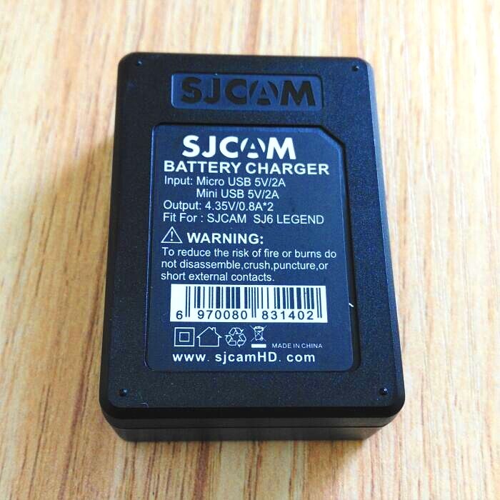 SJCAM-accesorios originales SJ6 Legend, batería recargable, batería Dual, estuche de carga para cámara deportiva de acción SJCAM