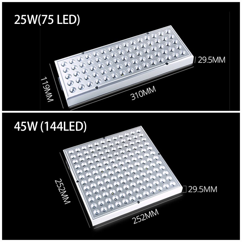 25W/45W LED Pflanzen Wachsen Tafel licht cultivo Wachsende Phyto Lampe UV IR Bausatz Für Innen Gewächshaus growbox zimmer gemüse zelt