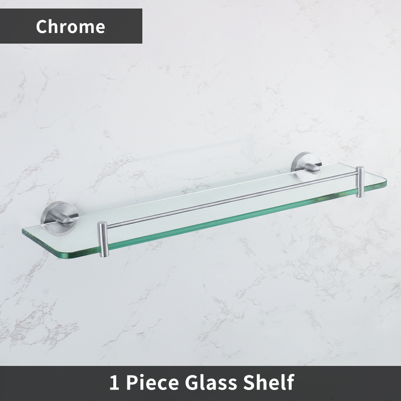 Estantes de baño de acero inoxidable, estante de almacenamiento de ducha, estante de baño de vidrio, estante de champú de montaje en pared, organizador de accesorios de baño: Morado