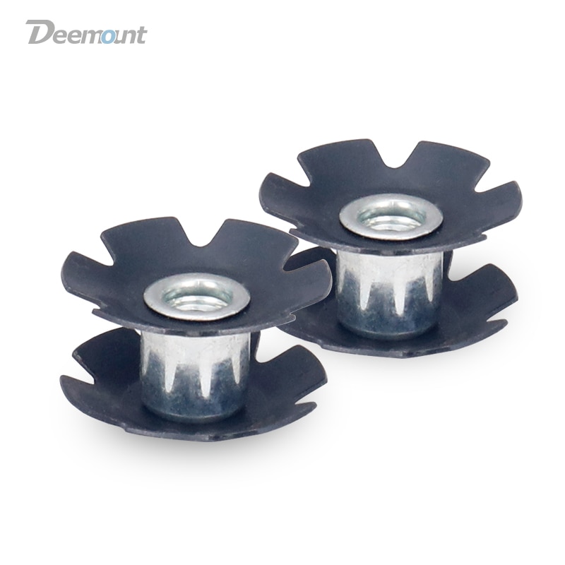 Deemount 2PCS/Lot Cycle Front Fork Mount Core Bicycle Fastening Bolts Star Nuts for 1-1/8" Steerer Non-Threaded Fork