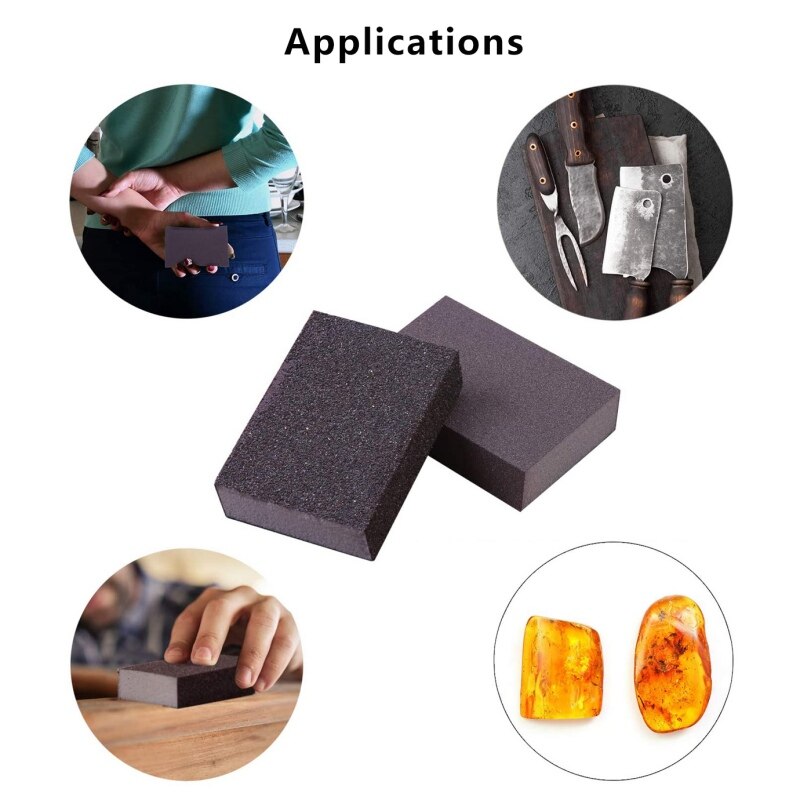 Sponge sand block Woodworking polishing Elastic grinding block High-density sponge block Emery sponge sandpaper Abrasive