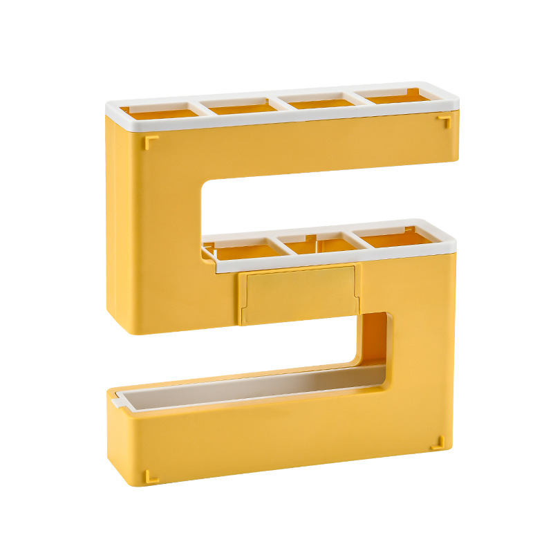 1 stks Plastic Wandmontage Parapluhouder Lekvrije Deur Hal Organizer Waterbestendig Opbergdoos voor Hal/Thuis: YELLOW