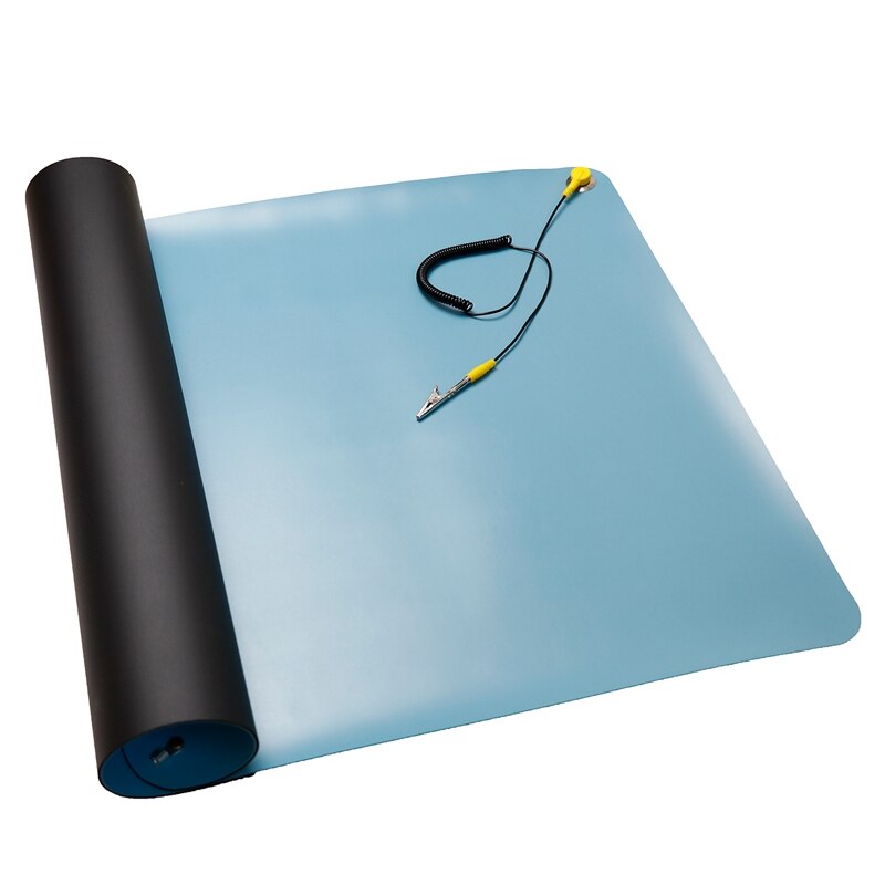 ESD Anti-Static Big Desk Pad Maintenance Platform Ground Wire ESD for Repair Work Mats 700 X 500Mm: Default Title