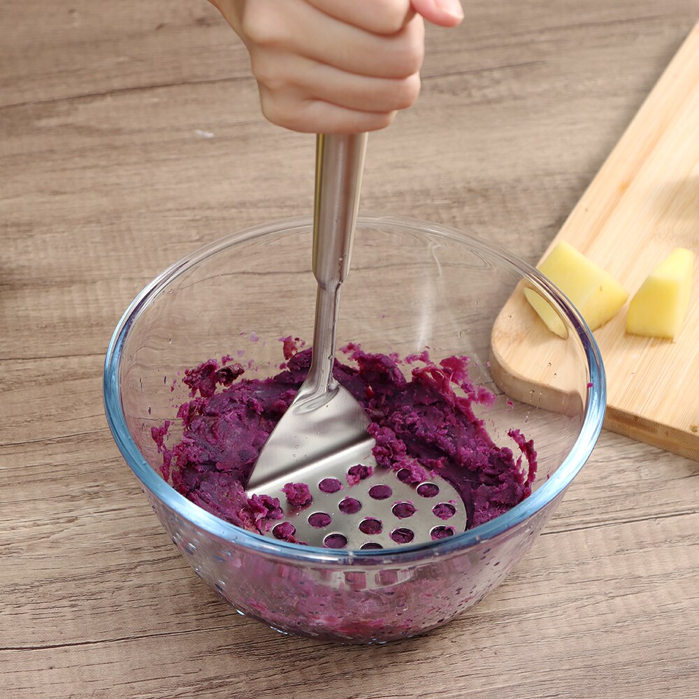 Vegetable Potato Masher Fruit Tools Mashed Potatoes Ricer Juice Accessories Kitchen Press Potatoe Cooking Stainless Steel Tool