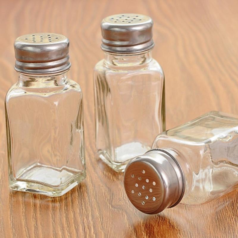 1pc Salt Shaker Bottles Glass Condiment Pot Season... – Grandado