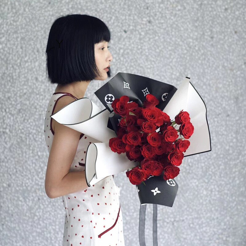 10pcs/lot Valentine's Day Flower Wrapping Paper Kraft Papers Handmade Craft DIY Origami Decorative Paper