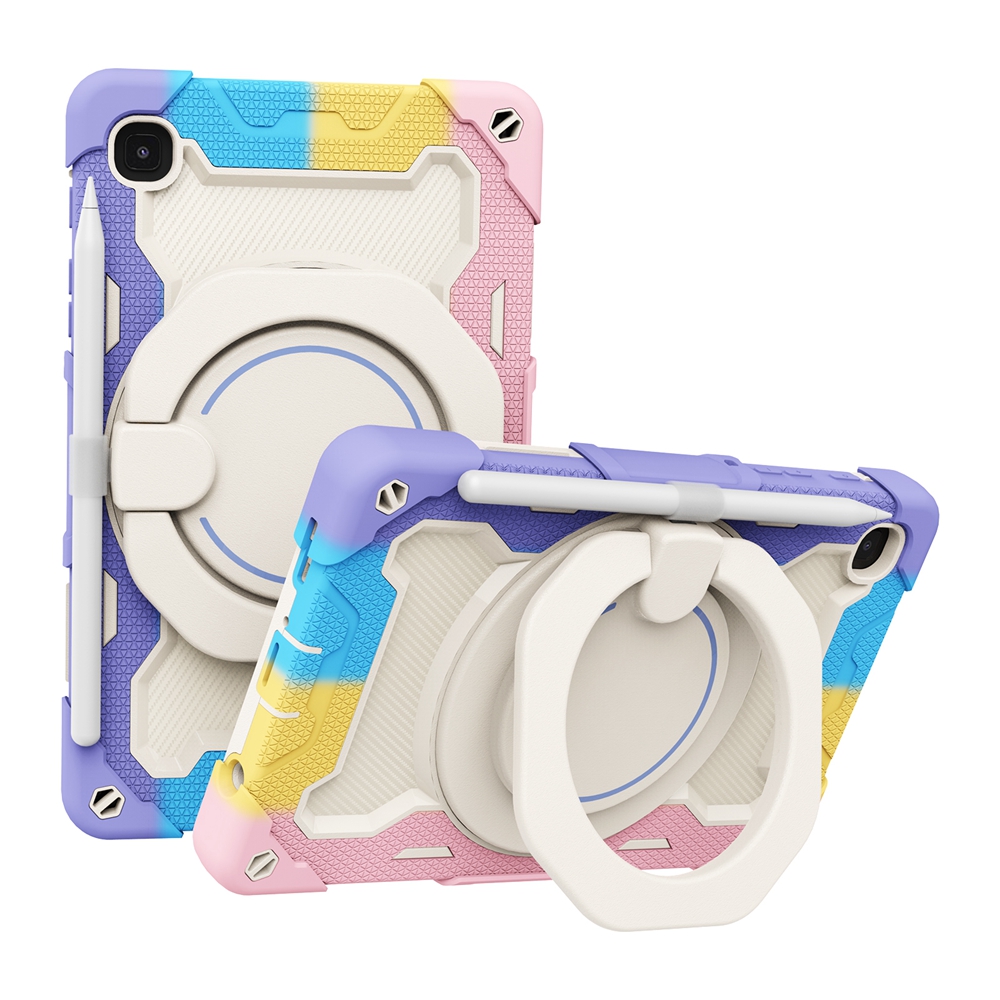 Kids Case for Samsung Galaxy Tab A7 Lite Case 8.7 Inch SM-T220 T225 Tablet Protective Cover with 360 Rotation Handheld Funda: Pink