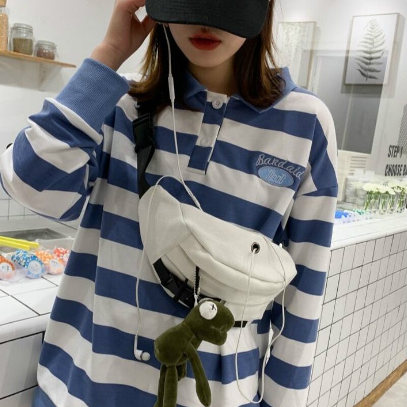 Canvas-bauchtaschen, gürteltaschen, umhängetaschen, freizeittaschen, schlichte harajuku-taschen, studentenhandtaschen, streetstyle, ulzzang, alltagstaschen
