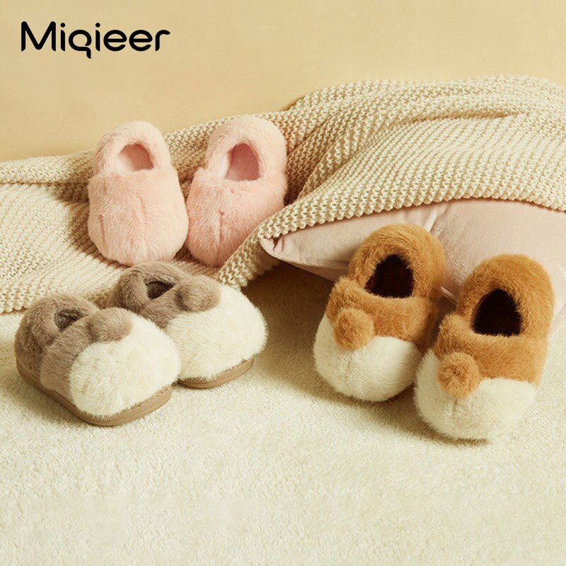 Kinderen Winter Slippers Meisjes Jongens Pluche Warme