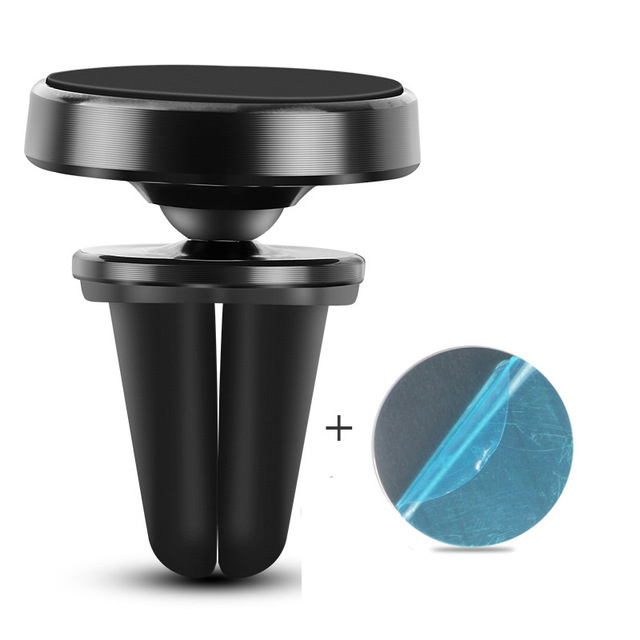 Universell magnetisk biltelefonhållare luftventilsfäste stativ magnet metall mobiltelefonhållare för gps iphone samsung huawei xiaomi: Cixi 1 svart