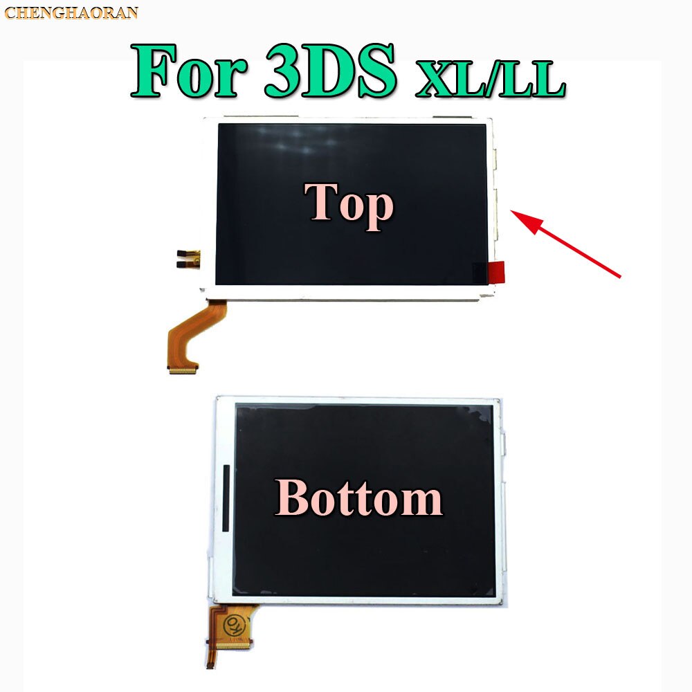 1pcs Top Upper & Bottom Lower LCD Display Screen Replacement for Nintendo DS Lite For DSL For NDSL For 3DS 3DS XL LL: For 3DS XL Top