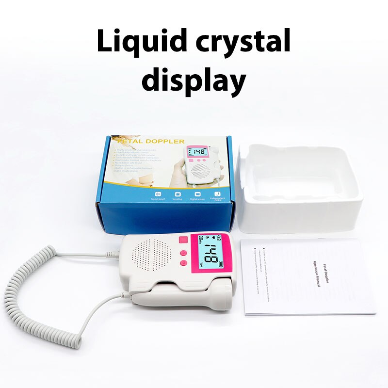 Doppler Fetal actualizado para bebés, Monitor LCD de 3,0 MHz para embarazadas, monitores fetales portátiles de ultrasonido bebé embarazada ultrasonido estetoscopio ecografo portatil sonar fetal escuchar latidos bebe