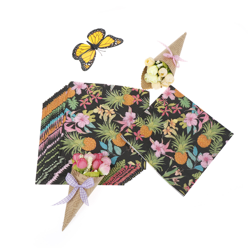 Lot De 16 Serviettes En Papier Motif Papillons 33x33 Cm - Multicolore - NEUF Pour Fêtes Et Occasions