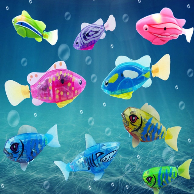 Bath Toys Attractive Swimming Fish Activated In Water Magical Electronic Fun Funny Gadgets Interesting for Kids