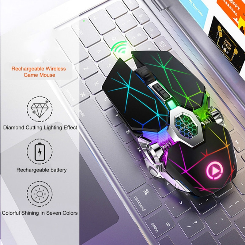 2.4GH Wireless Mouse Gaming Mouse LED Optical USB Computer Mouse Wireless Game Mouse Silent Mouse For PC Laptop ccessories
