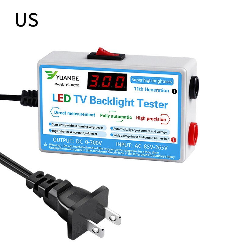 Led lcd tv bakgrundsbelysning remsor testare utan demontering skärm reparation lampa pärla upptäckt testverktyg mätinstrument: A